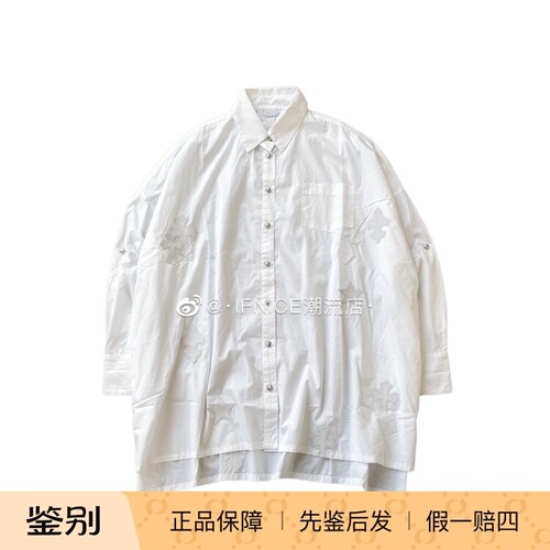 Chrome Hearts 克罗心 星星童军花十字架 白色蝙蝠袖衬衫