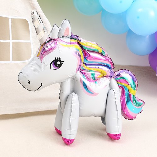 马年生日装饰场景布置独角兽气球