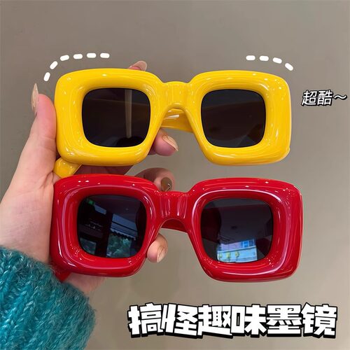 新年生日氛围感拍照道具红色眼镜