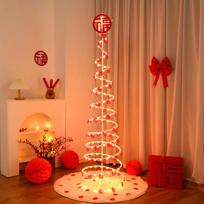 发财树灯diy装饰布置可折叠伸缩