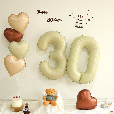 场景布置百天满月宴仪式拍照道具