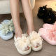 仙女风厚底凉拖鞋 海边大花朵拖鞋 女夏外穿2026新款 甜美度假沙滩鞋