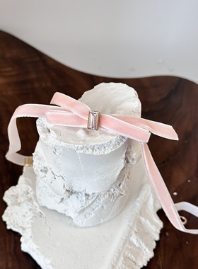 项圈丝绒锁骨链蝴蝶结颈带女颈带情趣短颈圈脖链颈链cosplay道具