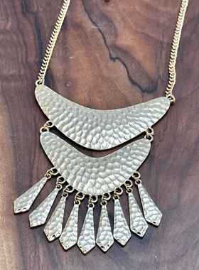 欧美饰品波西米亚民族风重工轻奢气质优雅项链高级感多层毛衣链