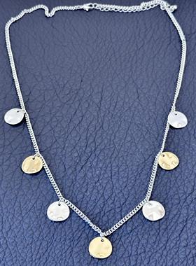 欧美饰品短款个性冷淡风高级感轻奢小众设计简约气质女项链毛衣链