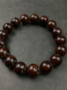 天然招财鼠手串菩提正圆光珠