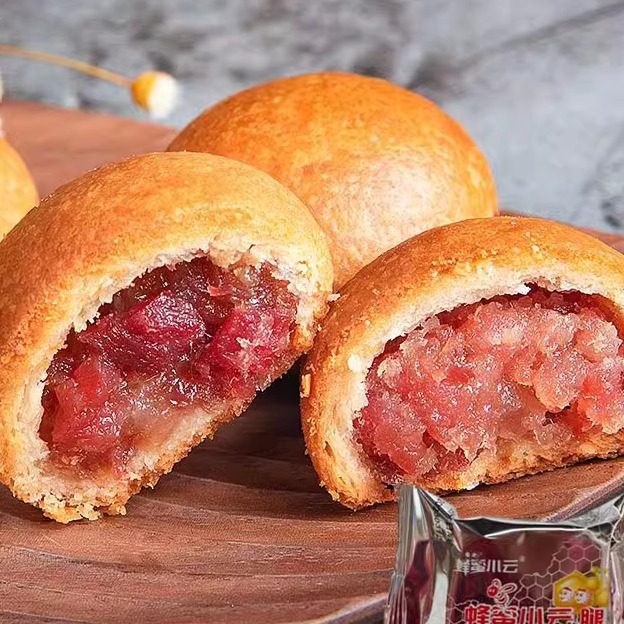 现货 正宗大师傅现烤蜂蜜小云腿 手工月饼鲜肉月饼云腿  礼盒零食