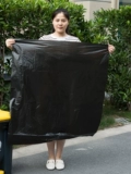 Мусорный мешок домашнего использования, портативная черная пластиковая одноразовая маленькая майка топ, увеличенная толщина