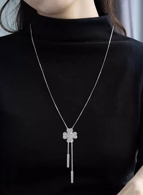 毛衣链长款高级感2025秋冬项链女