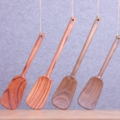 木铲 不二木作 非洲红玫瑰木长柄铲子短柄厨具炒菜锅铲不粘锅炒