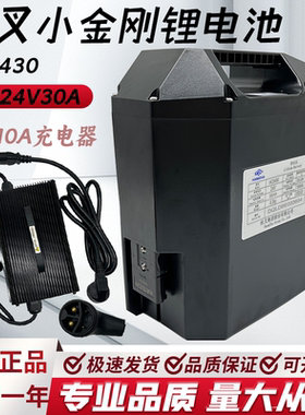 杭叉小金刚HC2430锂电池24V30A电瓶24V10A充电机原厂杭叉叉车配件