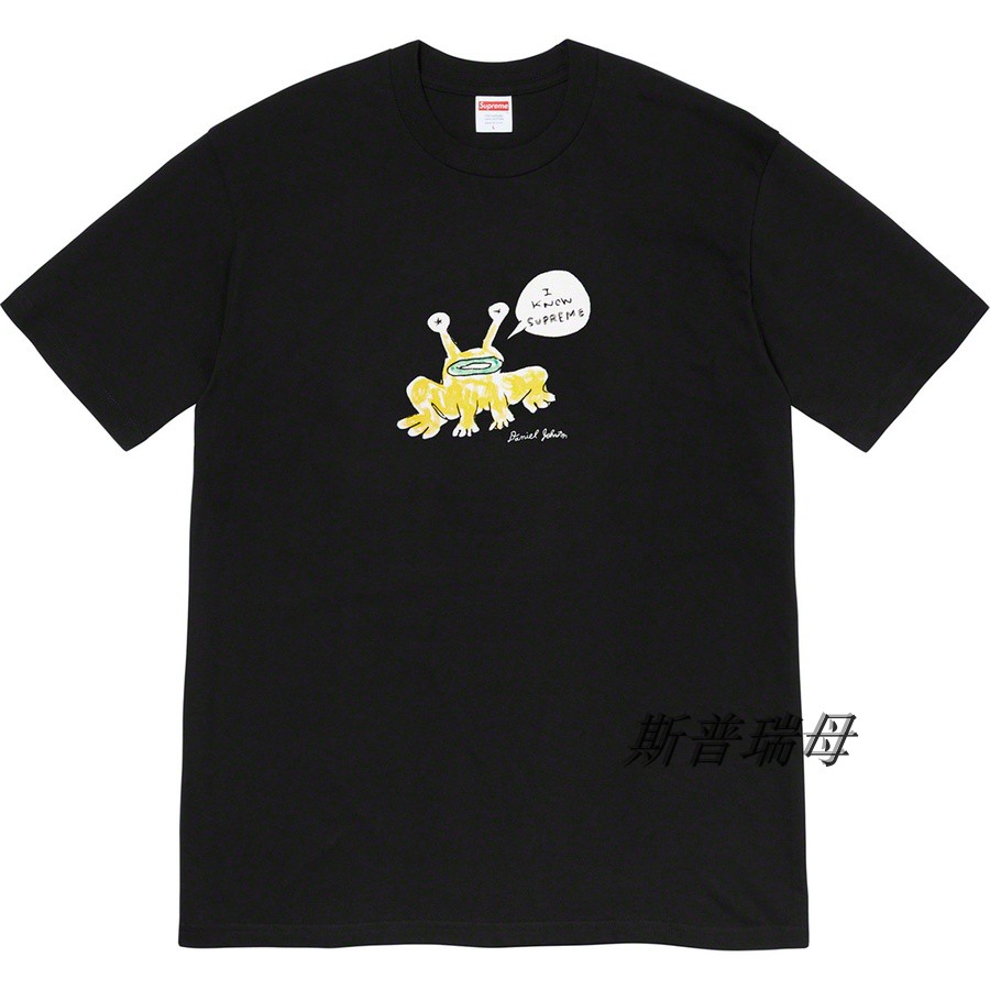 现货 SS20 Supreme Daniel Johnston Frog Tee青蛙短袖半袖