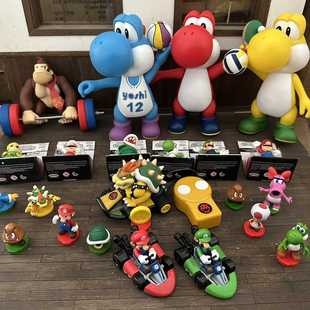 超级马里奥手办公仔大乱斗库巴路易吉马里奥耀西食人花现货玩具