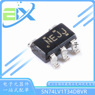 进口原装 SN74LV1T34DBVR 丝印NEJJ SOT-23-5 逻辑电平转换器芯片