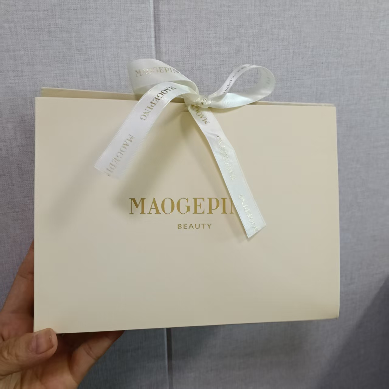 毛戈平专柜购物袋纸袋礼品袋手提袋化妆包正品