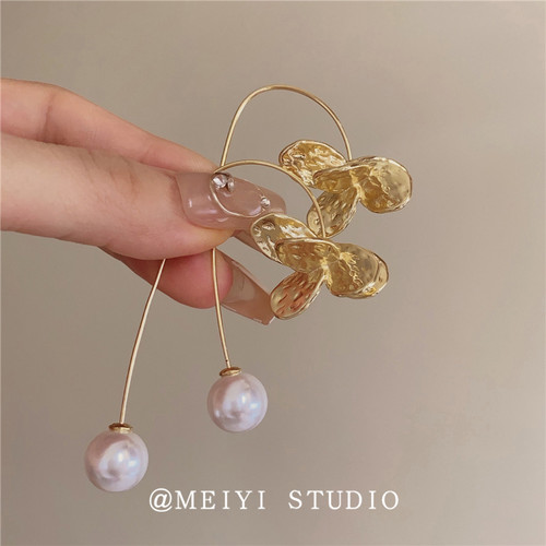 MEIYIJEJORY日韩合金珍珠女耳环