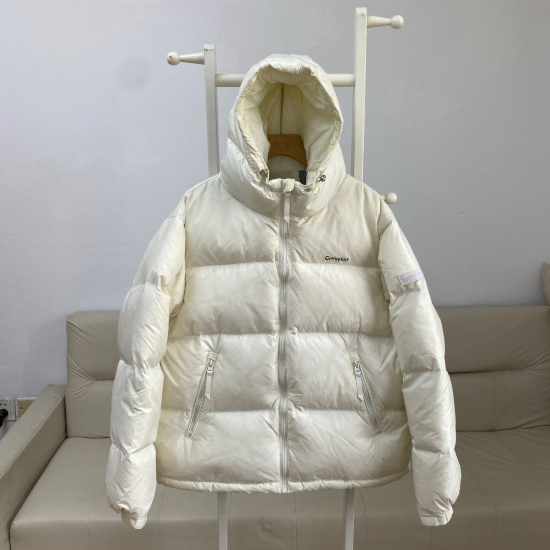 羽绒服男女同款2026新款韩版连帽加厚鸭绒冬季黑色情侣外套