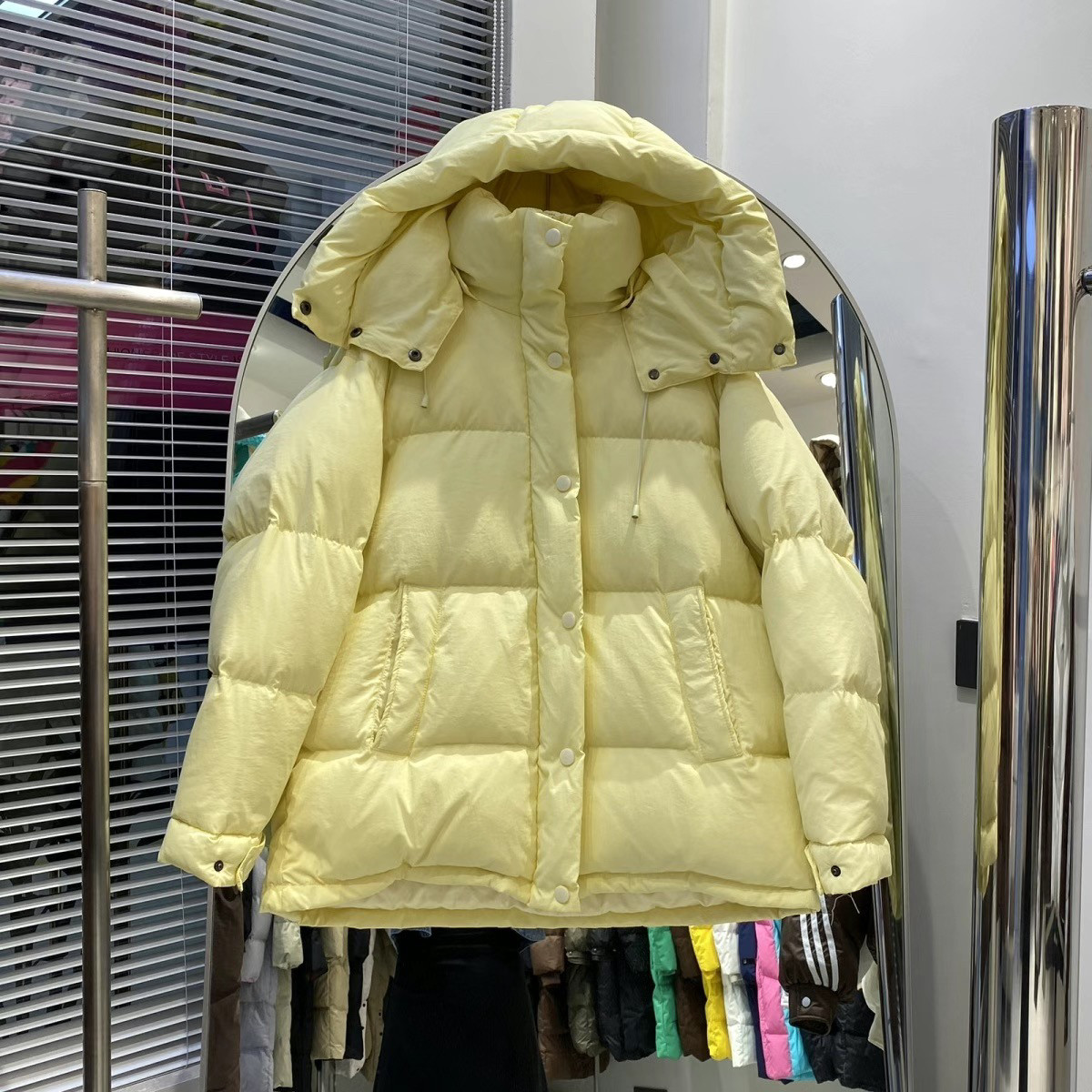 可拆卸连帽宽松韩剧女主羽绒服女