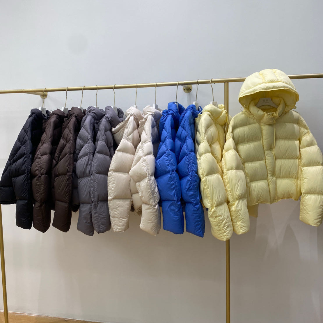 2026新款羽绒服女短款花苞帽韩版加厚泡芙90白鸭绒面包服保暖外套