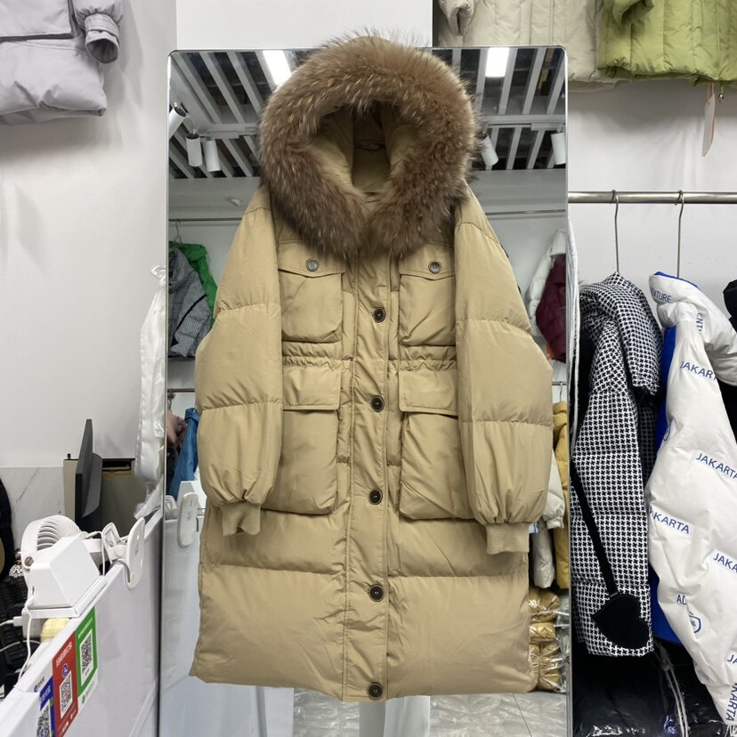 加厚外套反季收腰羽绒服