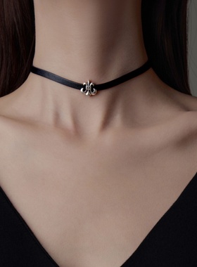 S925银十字架小众设计感项链