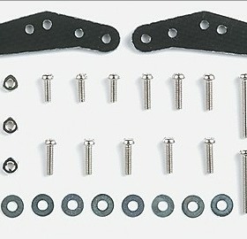 进口正品田宫 田宫四驱车配件 MS车龙头延伸固件 牛角 15372