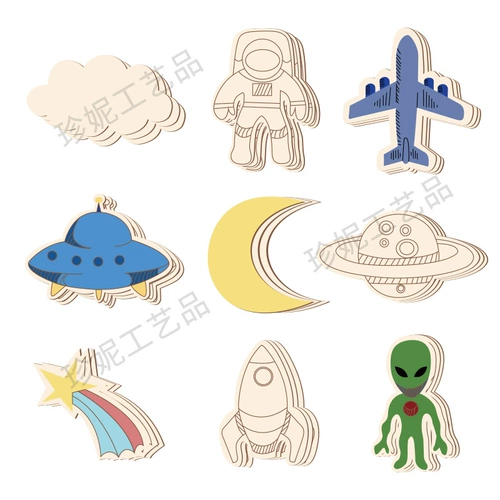 Космический деревянный ткань для полировки, рождественский детский декор, xэллоуин