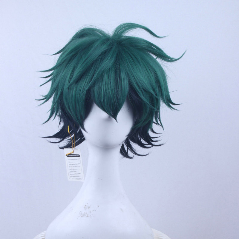 【瑞丝假发】我的英雄学院 绿谷出久 绿黑渐变 cosplay假发