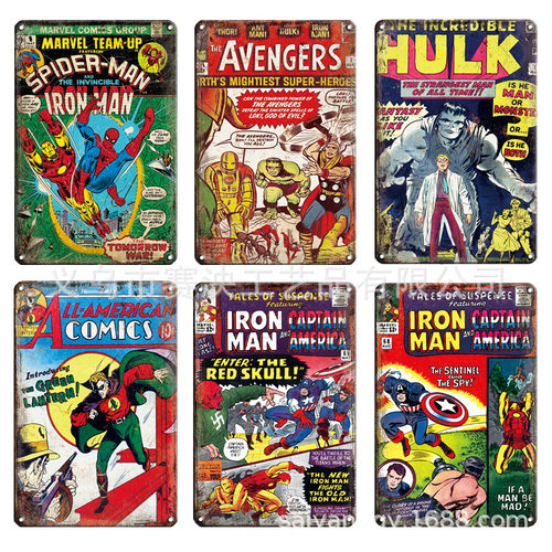 动漫人物金属工艺品铁皮画定制