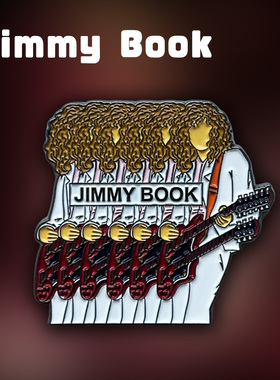 Jimmy Book齐柏林飞艇Led Zeppelin摇滚周边徽章胸针