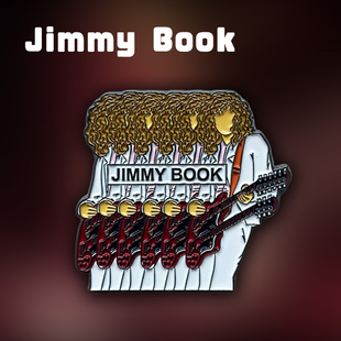 Book齐柏林飞艇Led Jimmy Zeppelin摇滚周边徽章胸针