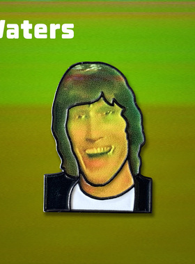 罗杰水Roger Waters水爷Pink Floyd平克弗洛伊德前卫摇滚徽章胸针