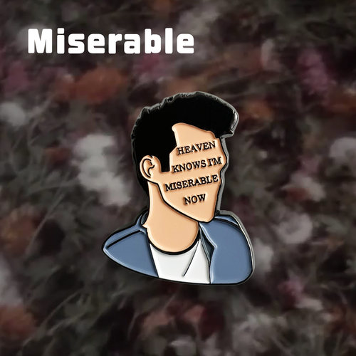 Miserable史密斯乐队the Smiths摇滚周边徽章胸针