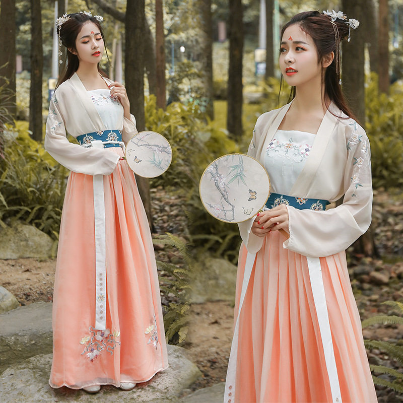 [Hamamelis] Improvement Hanfu element 2019 Double-breasted coat Half skirt camisole Circlein the Women's clothing/Boutique , Costume/National costume/Stage costumes , National costume/Costumes  category - from Buy2taobao.com to provide professional Taobao agent buy service