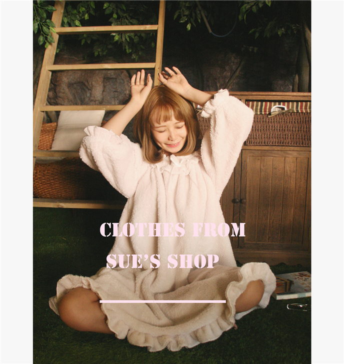 Succession delivery sue Cotton velveteen Fission suit series solar system Macaroon Soft sister Nightdressin the Women's clothing/Boutique , Dress  category - from Buy2taobao.com to provide professional Taobao agent buy service