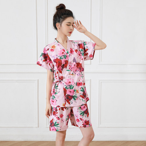 高端汗蒸服女纯棉2024新款洋气开衫大码桑拿浴服美容SPA按摩睡衣