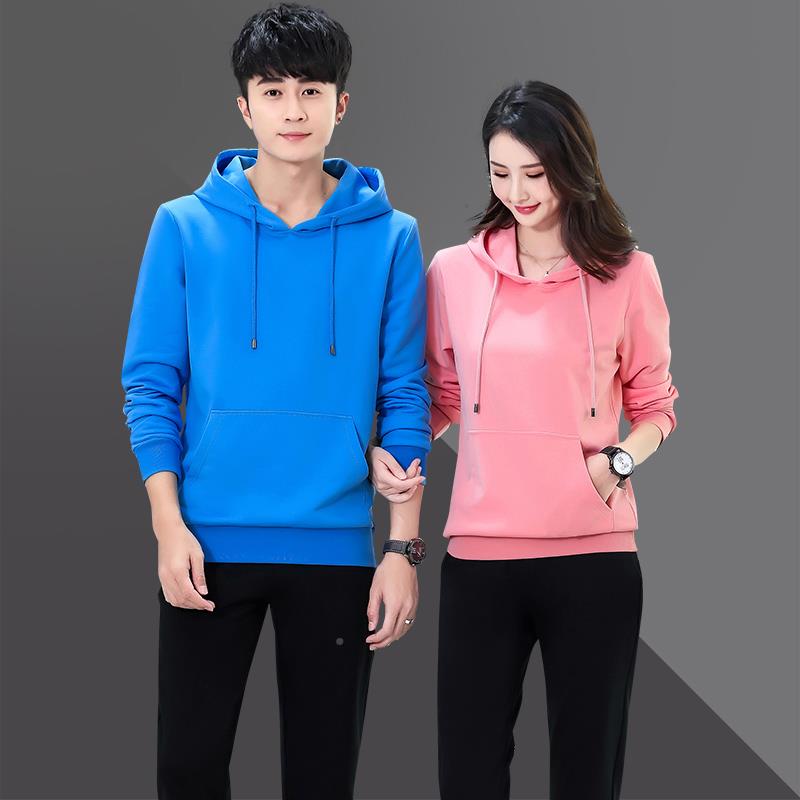 男情尚侣运7450409动装春秋新款套男女同款连帽卫衣时跑步服女