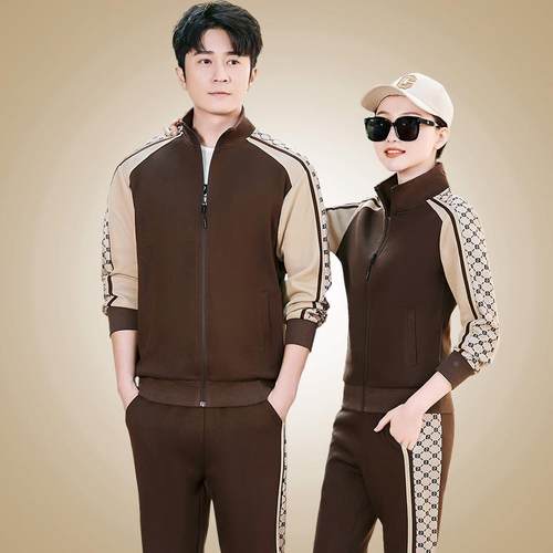 休闲运动套装运男士春款情侣卫76023428衣女士秋跑步动服棉新情侣