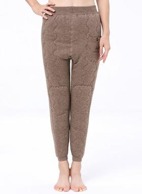 冬新款中青加年女士打保暖COH羊绒裤高腰绒加厚款护膝毛季底线裤