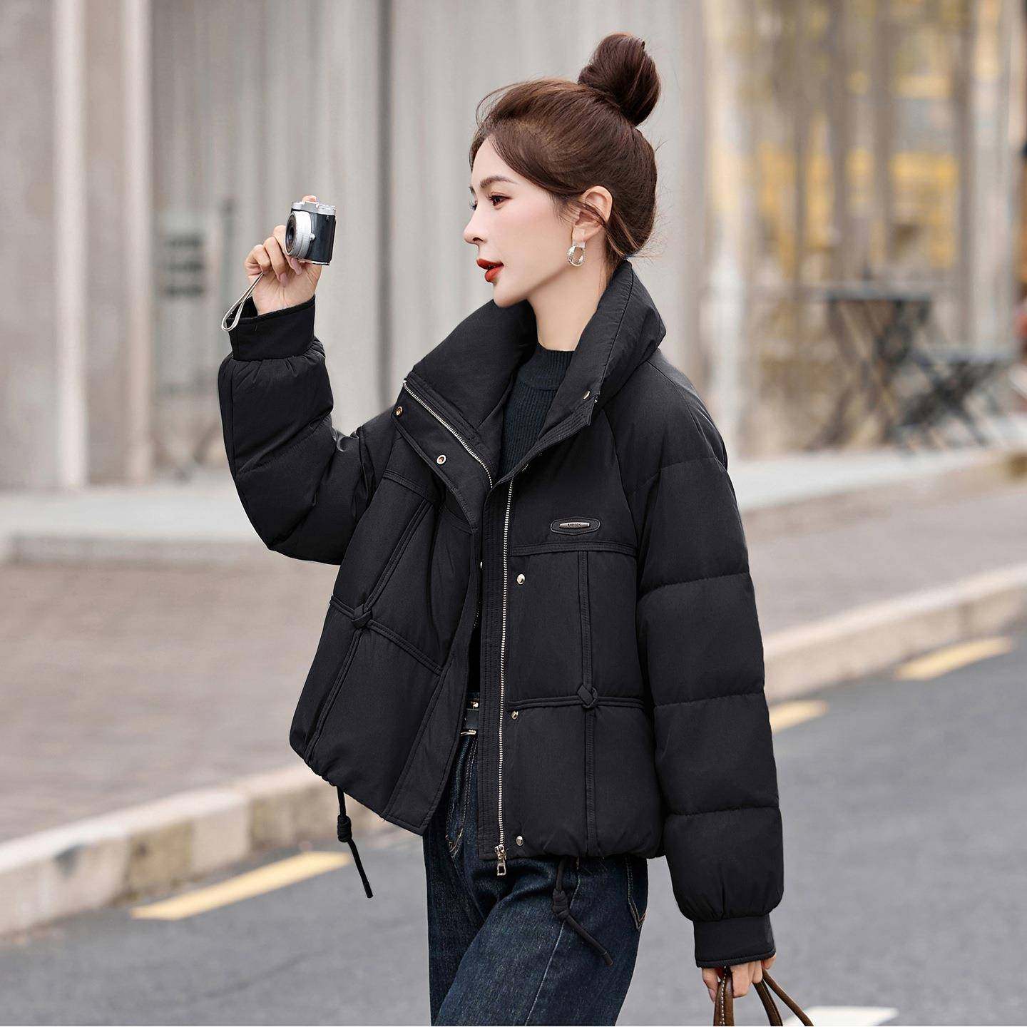 短款立领羽ZAI9585S绒服女包冬季款高级感小个子尚百搭白新鸭绒时