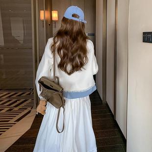 假两件拼接半XZ124套裙两件套裙外 春季 时尚 领休闲套装