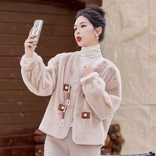 个ZZHI2510大短款小香风毛呢外套女秋冬新款爆款今年流行高感级小