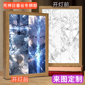 3830死神日番谷冬狮郎天才少年二次元 动漫定制灯光画小夜灯治愈系