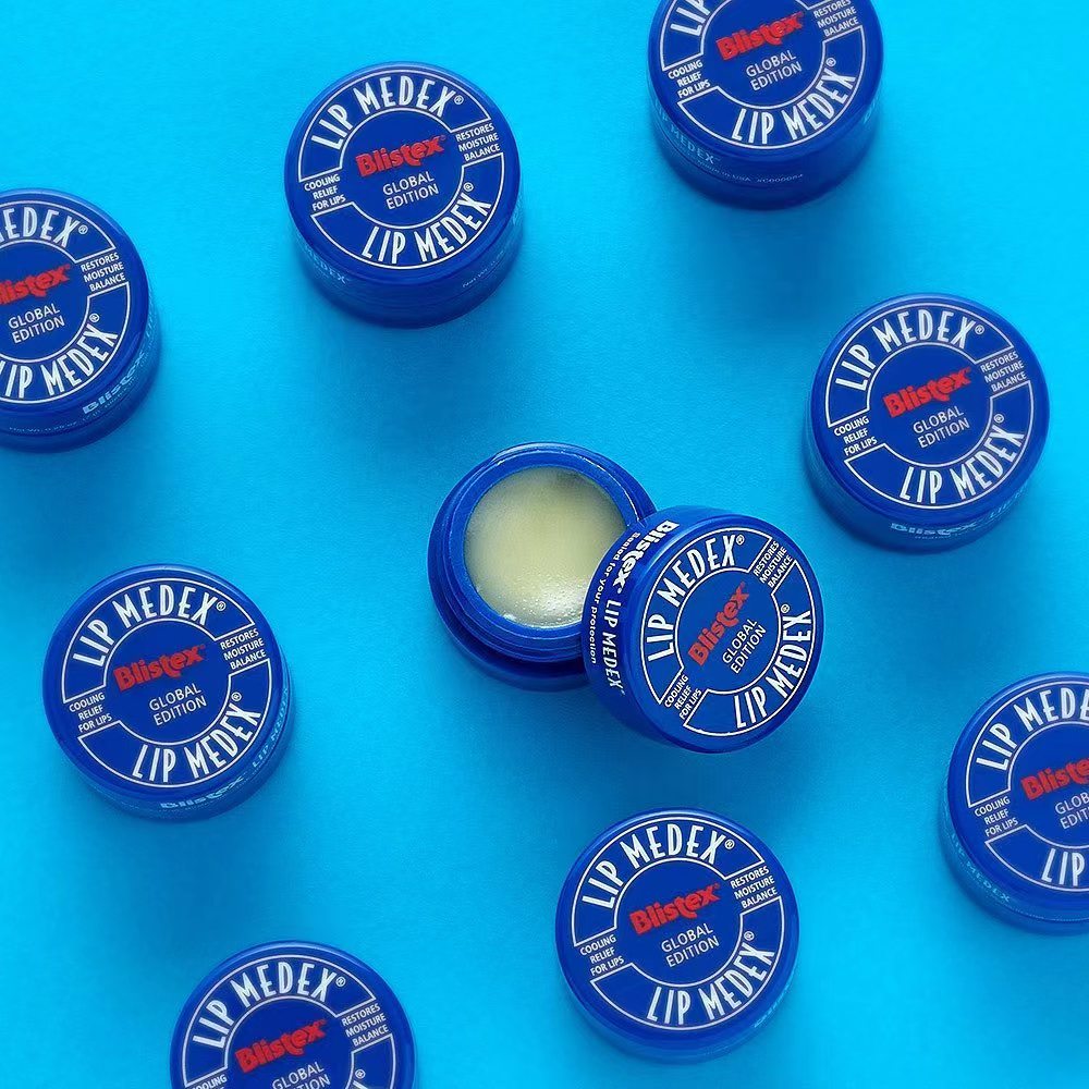 美国blistex小蓝罐 百蕾适润唇膏男女保湿滋润去死皮淡化唇纹碧唇