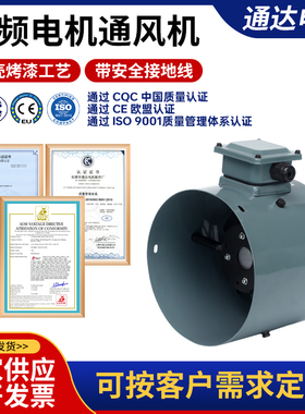 蓝色壳变频风机G-112A 变频通风机G112 变频调速电机专用冷却风机