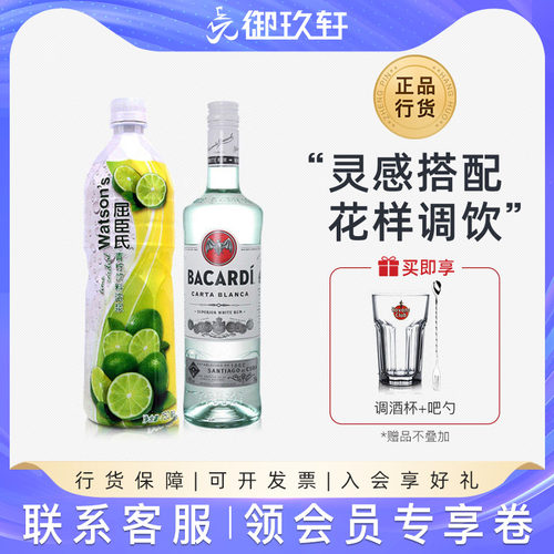 莫吉托鸡尾酒调配套餐百加得白