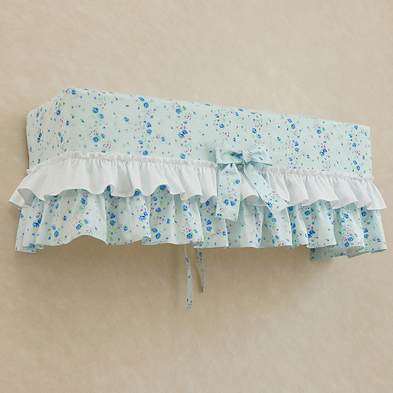 田园清新挂机式空调罩套布艺防尘罩多花色可定制开机可用