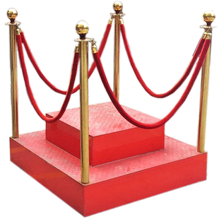 礼宾栏立杆站岗台定制保安执勤迎宾形象岗台围栏站台道路指挥台阶