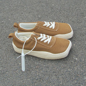 4.20瑕疵女士低帮系带丑萌超纤平底休闲女鞋 两双 包邮