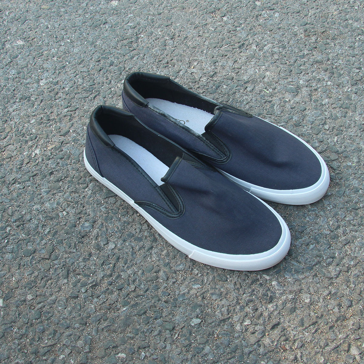 满2双包邮11.9瑕疵男士低帮套脚一脚蹬帆布平底男鞋